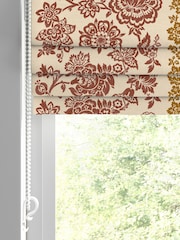 Laura Ashley Red Earlston Stripe Made To Measure Roman Blinds - Image 2 of 7