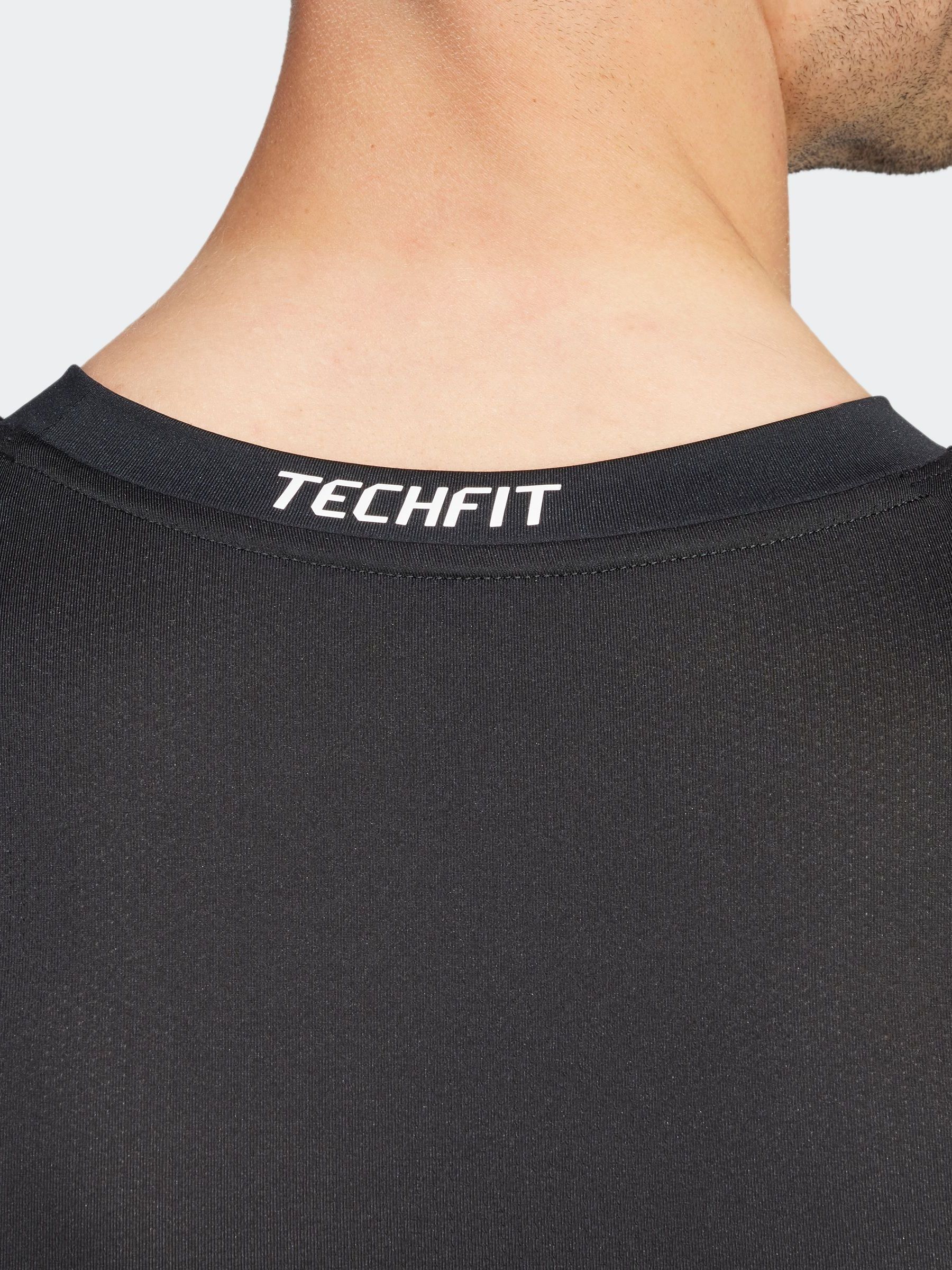 Buy adidas Black TECHFIT Compression Training Long Sleeve Top from
