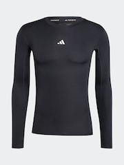 adidas Black TECHFIT Compression Training Long Sleeve Top - Image 7 of 7