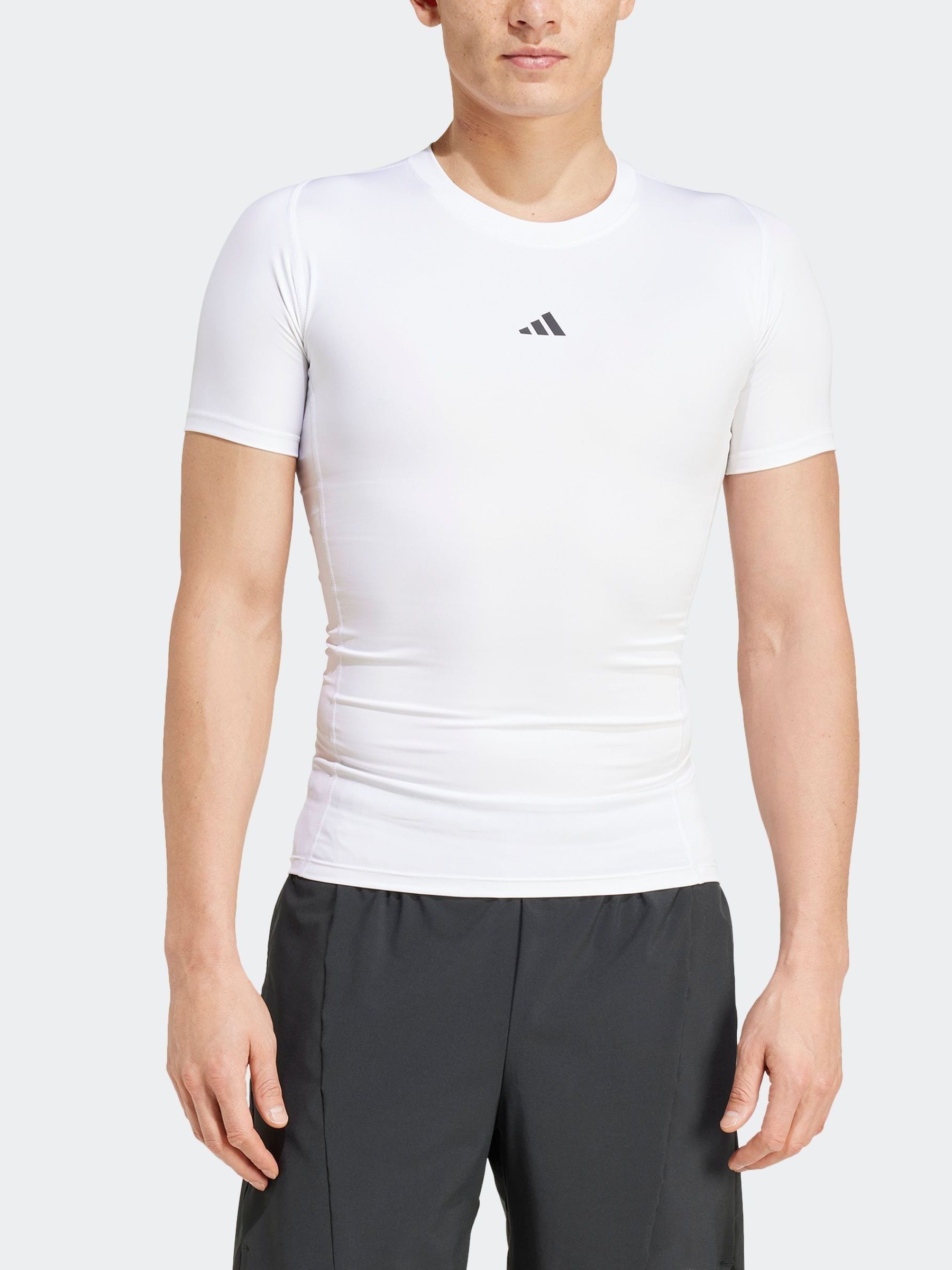 Buy adidas White TECHFIT Compression Training T Shirt from Next Bahrain