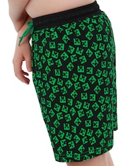 Character Green Minecraft Swim Shorts - Image 5 of 5