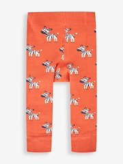 JoJo Maman Bébé Brown Zebra Extra Thick Leggings - Image 1 of 2