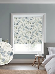 Laura Ashley Heritage Blue Gosford Made To Measure Roman Blinds - Image 1 of 7