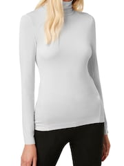 French Connection Venitia Grey Jersey Split Cuff Top - Image 1 of 1