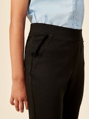 Black Pull-On Cotton Rich Stretch School Trousers (3-16yrs) - Image 2 of 6