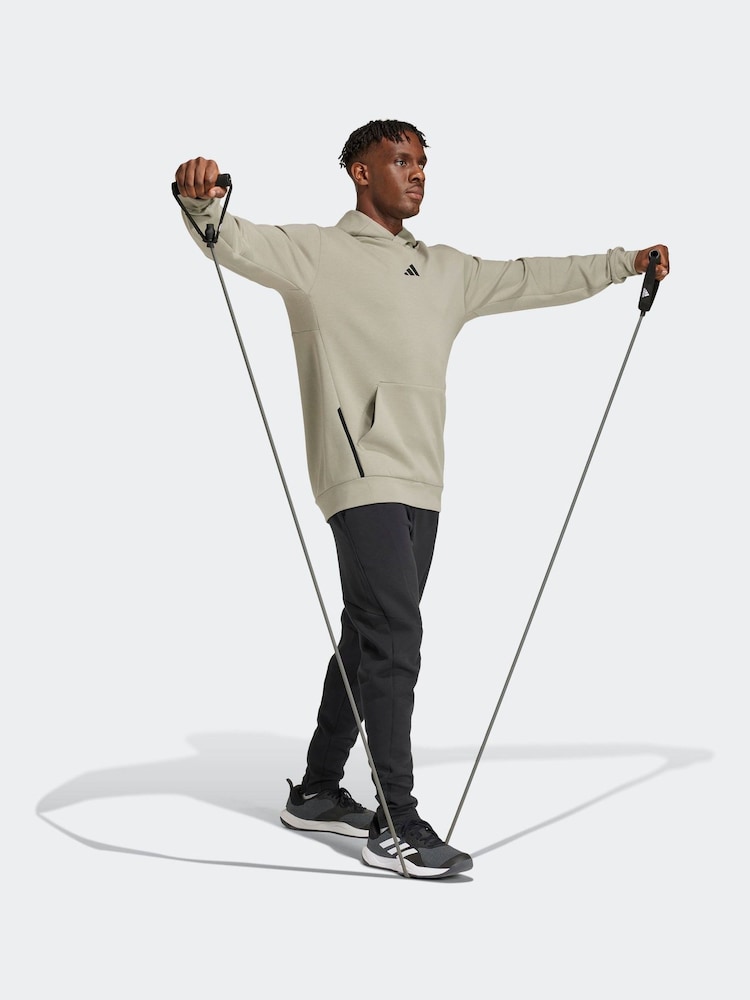 adidas Green Designed for Training Hoodie - Image 4 of 7