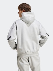 adidas Grey Z.N.E Hoodie - Image 2 of 8