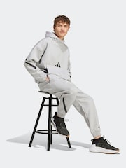 adidas Grey Z.N.E Hoodie - Image 4 of 8