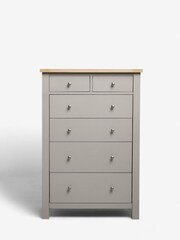Dove Grey Malvern Paint Effect Multi Chest of Drawers - Image 2 of 7