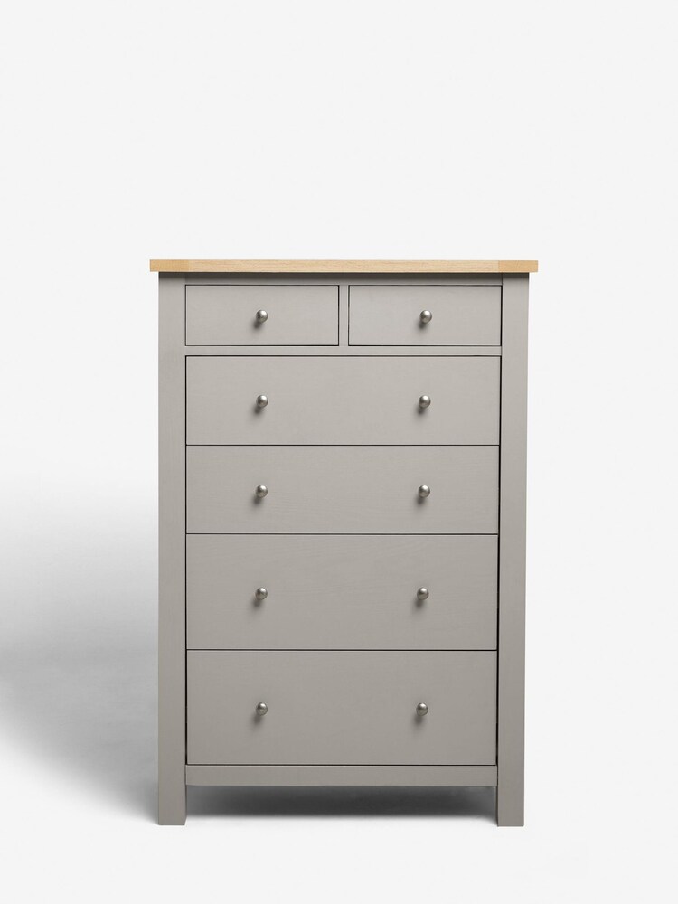 Dove Grey Malvern Paint Effect Multi Chest of Drawers - Image 2 of 7
