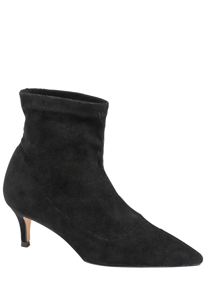 Ravel Black Stretch Sock Ankle Boots - Image 1 of 4