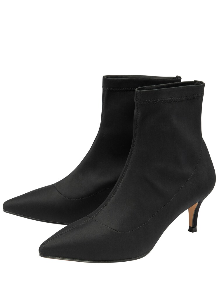 Ravel Black Stretch Sock Ankle Boots - Image 2 of 4