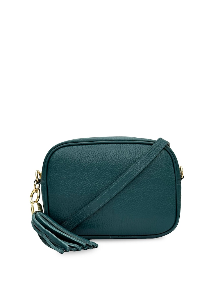 Apatchy Teal Blue The Tassel Leather Cross-Body Bag - Image 2 of 5 Apatchy Teal Blue The Tassel Leather Cross-Body Bag - Image 2 of 5