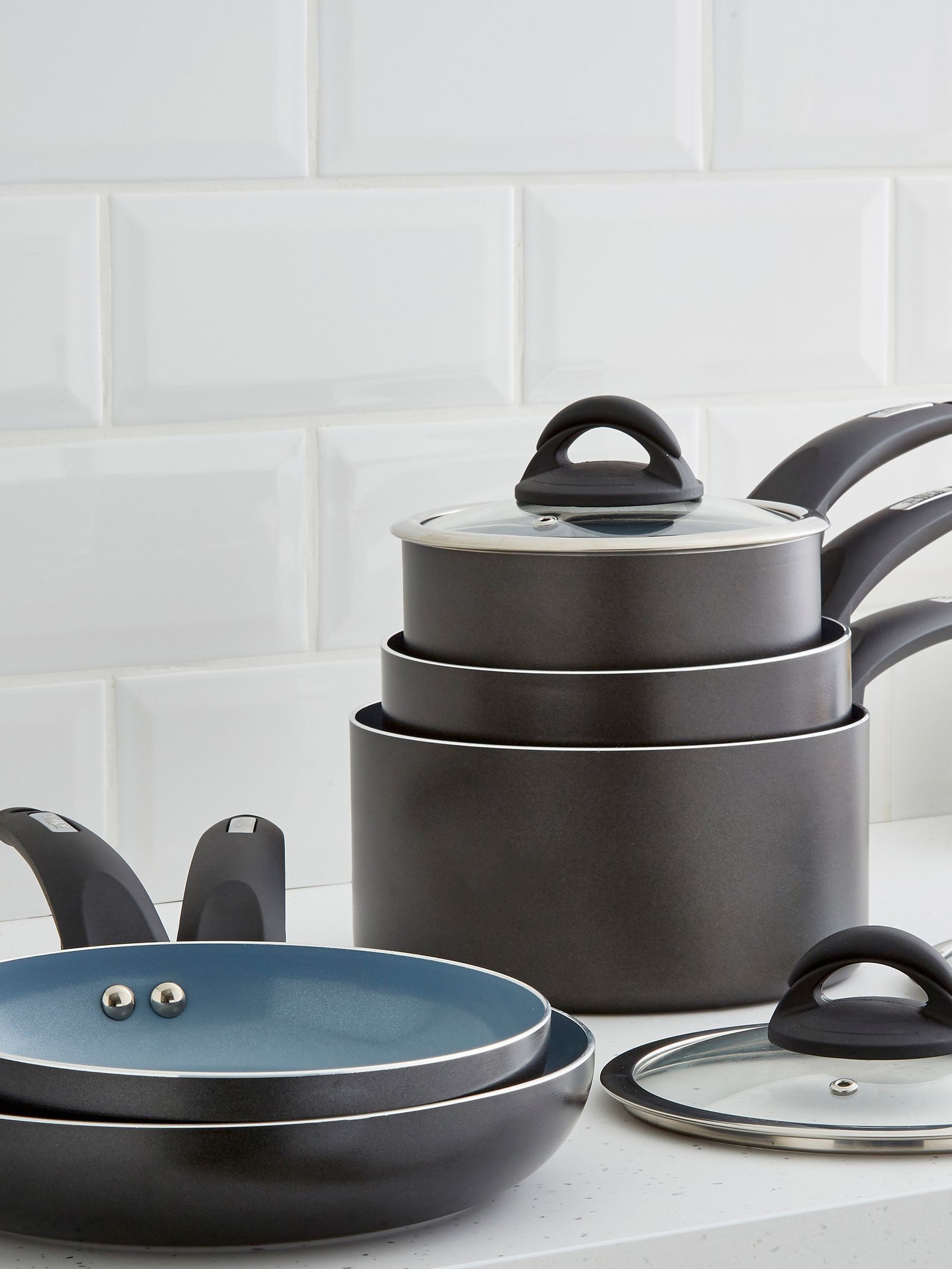 Tower 5-Piece Ceramic Coated Saucepan Set - Image 9