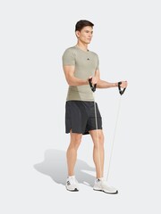 adidas Green TECHFIT Compression Training T-Shirt - Image 3 of 7