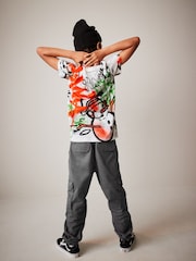 Multi Graffiti Short Sleeve Christmas T-Shirt (3-16yrs) - Image 3 of 7