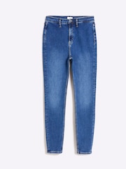 River Island Blue High Rise Jeggings - Image 4 of 4