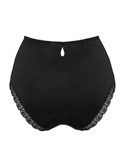 Pour Moi Black High Waist Rebel Deep Knickers - Image 4 of 4