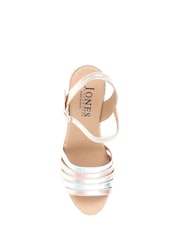 Jones Bootmaker Gold Espadrille Wedge Heels - Image 5 of 6