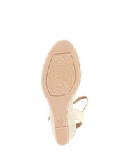 Jones Bootmaker Gold Espadrille Wedge Heels - Image 6 of 6