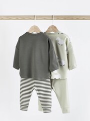 Monochrome Sheep 4 Piece Baby T-shirt and Legging Set (0mths-2yrs) - Image 2 of 8