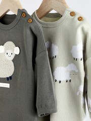 Monochrome Sheep 4 Piece Baby T-shirt and Legging Set (0mths-2yrs) - Image 3 of 8