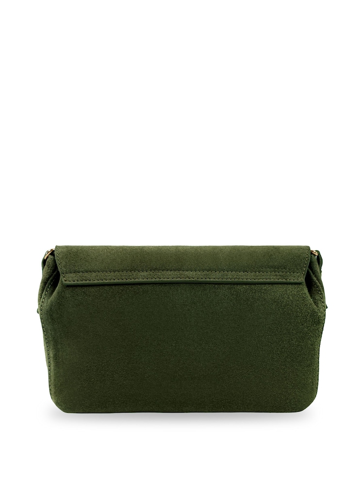Apatchy Green The Maisie Midi Suede Bag - Image 5 of 5 Apatchy Green The Maisie Midi Suede Bag - Image 5 of 5