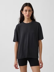 Gap Black GapFit Breathe Relaxed T-Shirt - Image 1 of 4