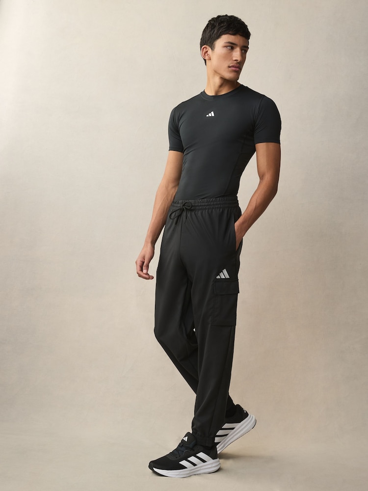 adidas Black TECHFIT Compression Training T-Shirt - Image 2 of 5