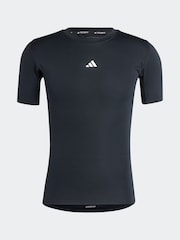adidas Black TECHFIT Compression Training T-Shirt - Image 5 of 5