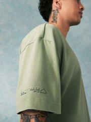 Grün - adidas City Escape T-Shirt - Bild 6 von 6