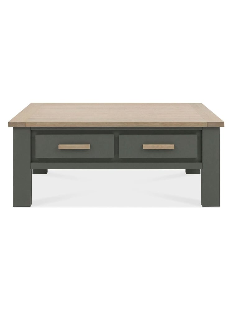Bentley Designs Grey Oakham Dark Grey Scandi Oak Coffee Table with Drawer - Image 3 of 3