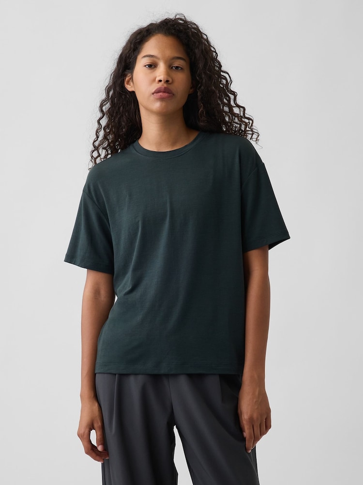 Vihreä - Gap GapFit Breathe Relaxed T-paita - Kuva 1 / 4