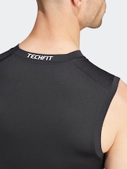 adidas Black Techfit Compression Training Sleeveless Vest - Image 6 of 7