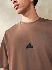 adidas Brown City Escape T-Shirt - Image 4 of 4