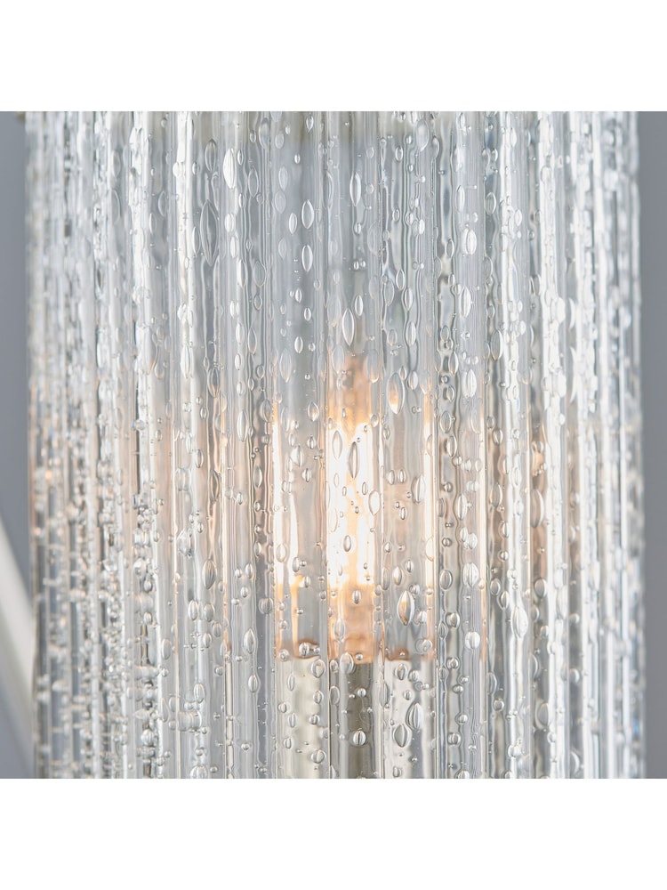 Gallery Home Silver Yazmin Pendant Ceiling Light - Image 5 of 5