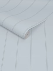 Martha Stewart Mineral Blue Wood Panel 10M Wallpaper - Image 3 of 4
