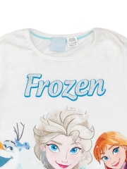 Vanilla Underground Blue Frozen Girls Licensing Short 100% Cotton Pyjamas - Image 4 of 5
