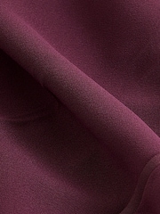 Plum Purple Tailored Crepe Super Wide Trousers - Image 7 of 7