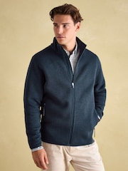 Joules Broughton Navy Fleece Jacket - Image 1 of 8