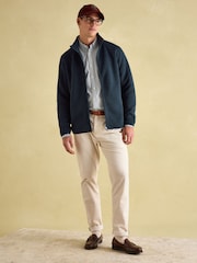 Joules Broughton Navy Fleece Jacket - Image 4 of 8