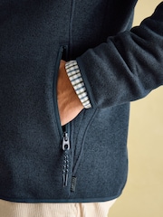 Joules Broughton Navy Fleece Jacket - Image 7 of 8