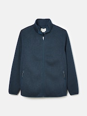 Joules Broughton Navy Fleece Jacket - Image 8 of 8