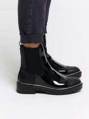 River Island Black Chelsea Boots - Image 1 of 5
