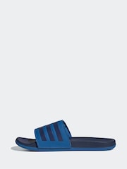 adidas Blue Adilette Comfort Slides - Image 2 of 9