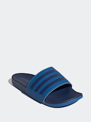 adidas Blue Adilette Comfort Slides - Image 3 of 9