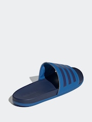 adidas Blue Adilette Comfort Slides - Image 4 of 9
