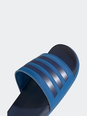 adidas Blue Adilette Comfort Slides - Image 8 of 9