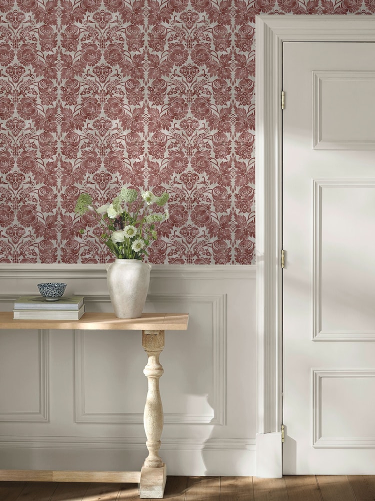 Martha Stewart Russet Florentine 10M Wallpaper - Image 1 of 4 Martha Stewart Russet Florentine 10M Wallpaper - Image 1 of 4