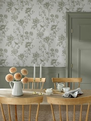 Martha Stewart Moss Floral Vine 10M Wallpaper - Image 1 of 4